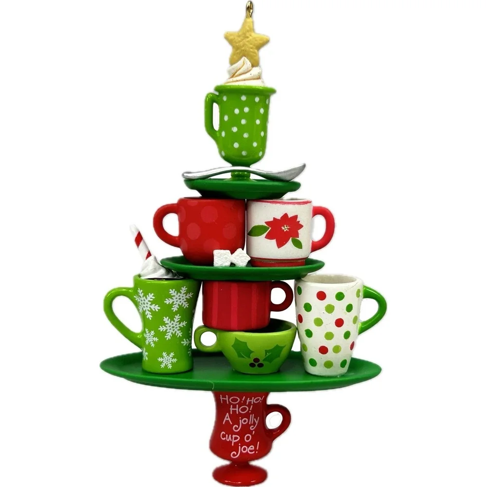Hallmark COFFEE LOVERS'‎ TREE 2007 Keepsake Ornament in Box